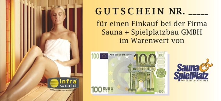 Saunagutschein 100€ Euro