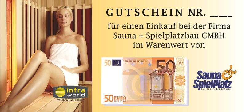 Saunagutschein 50€ Euro
